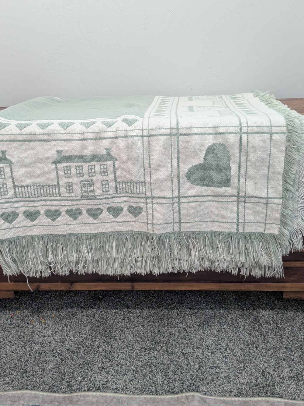 Cottage Teal Tapestry Blanket